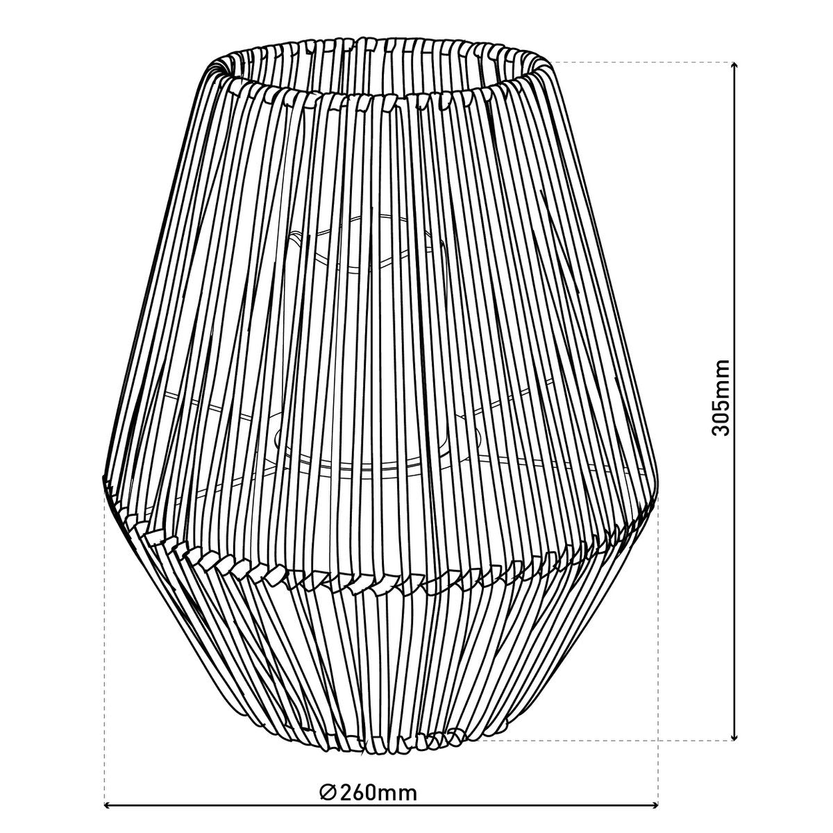 LED Solar Lamp "Plasto" Ø 26 cm buiten gemaakt van bruin metaal en plastic