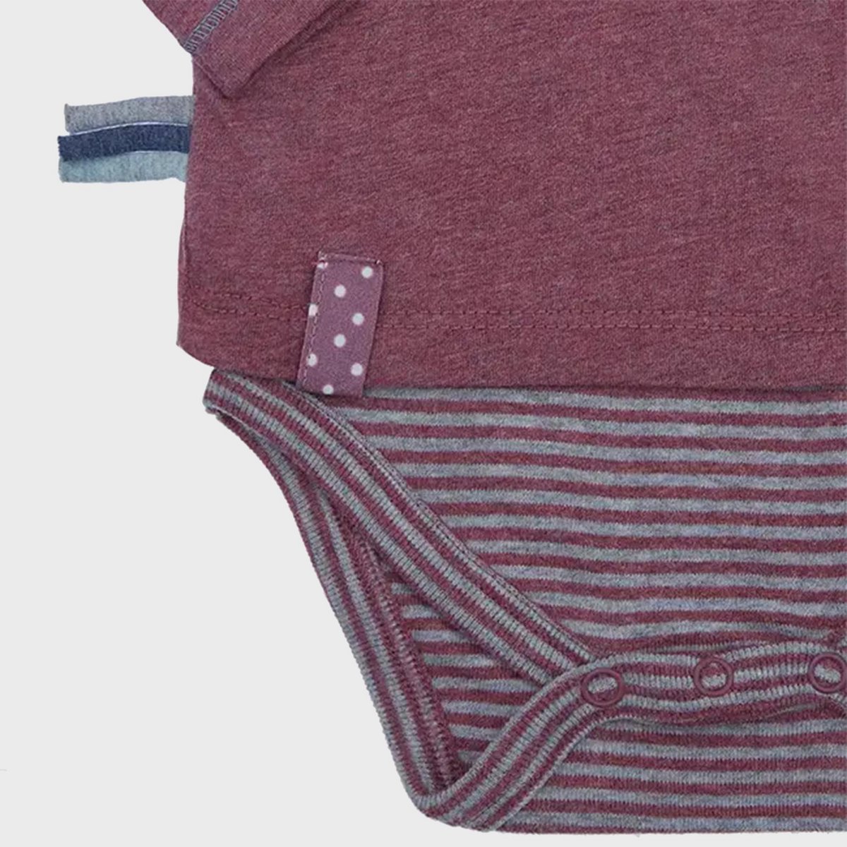 OrganicEra Organic Baby L/S T-shirt body, bordeaux