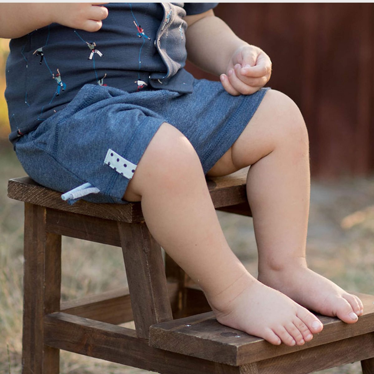 OrganicEra Biologische babyshort, Indigo