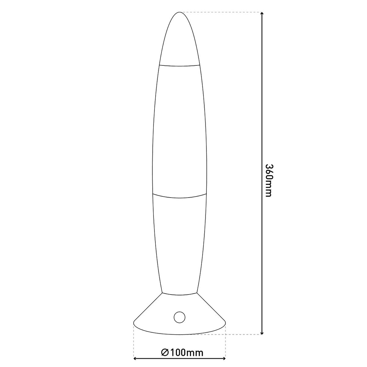 LED-tafellicht "Glitter", de decoratietafellamp gemaakt van metaal en plastic, ongeveer 36 cm hoog, met stevig ingebouwde LED's, doneert kleurrijk licht met "glitter", effectverlichting voor woonkamer, kantoor, kinderkamer of nachtkastje