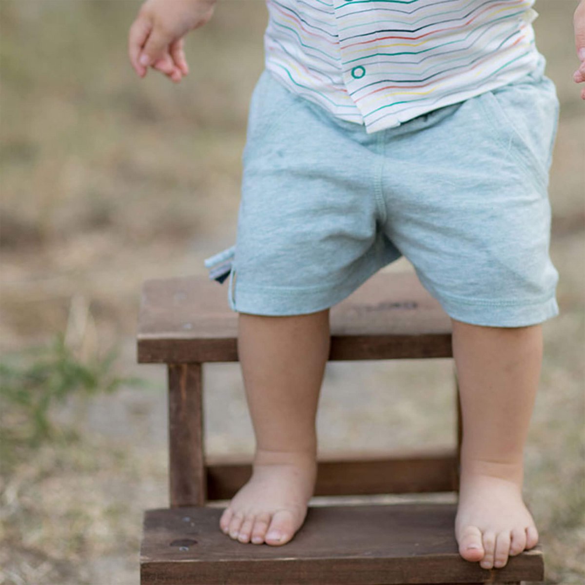 OrganicEra biologische babyshort, aqua