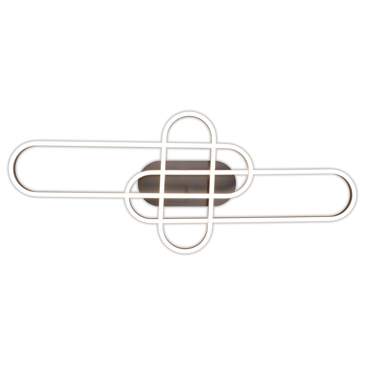 LED CCT-plafondlamp "Carlon" gemaakt van Matt-Silver Aluminium en Plastic, met geïntegreerde LED, 120 cm lang