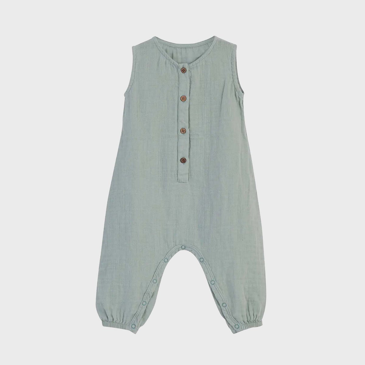 OrganicEra biologische mousseline overall, aqua