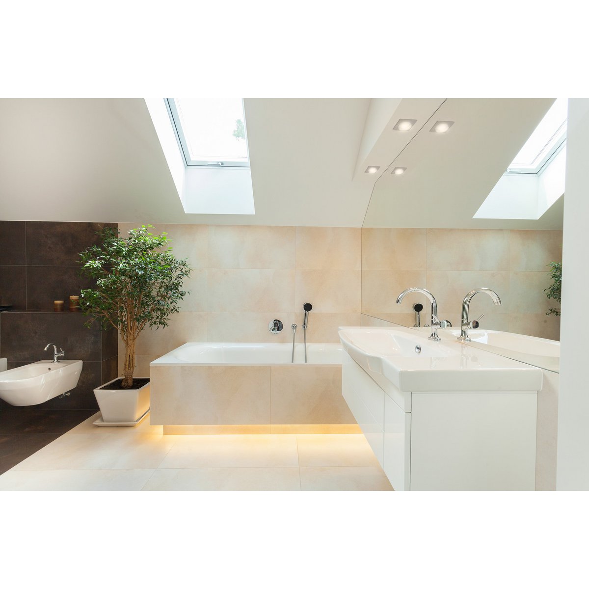 Setup Spot "Miro" 8,5 x 8,5 cm, 6,5 cm diep, aluminium -gekleurd metaal, Matt Acryl, 6 watt, warm wit