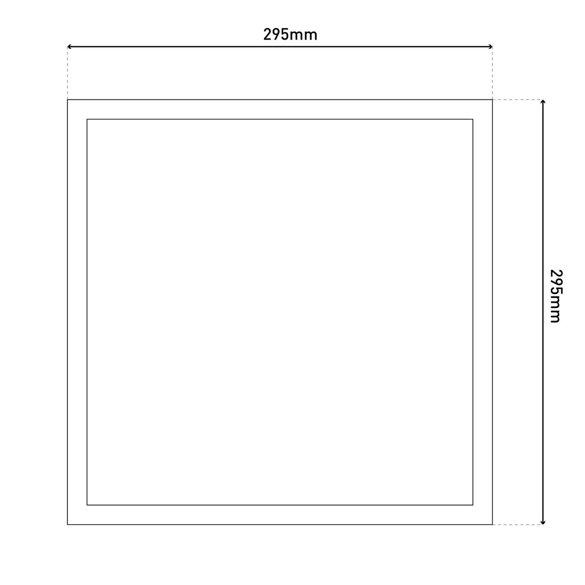 LED -assemblagepaneel Mondera, montagelamp gemaakt van metaal en plastic in wit met stevig geïnstalleerde LED's, 29,5 x 29,5 cm voor interieurs