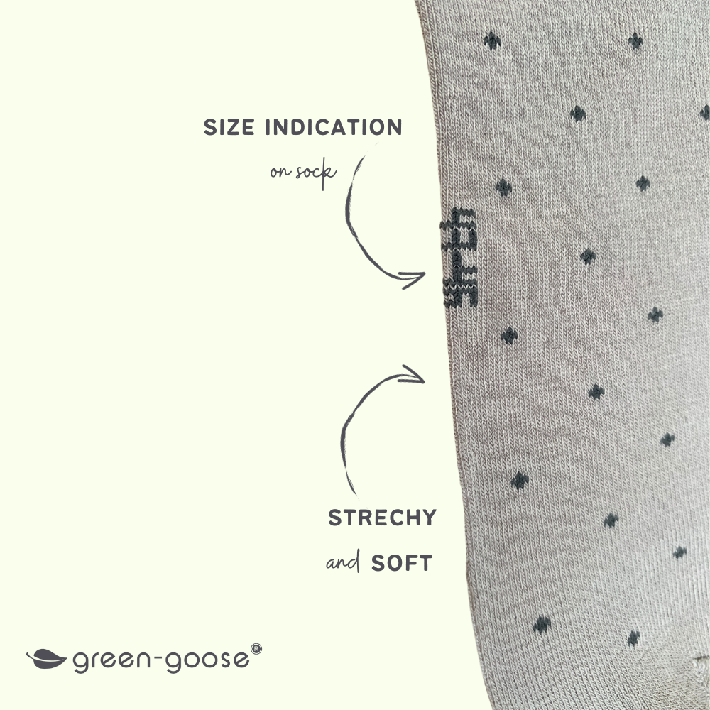 green-goose Bamboe Herensokken - 2 Paar - Stippen - 85% Bamboe