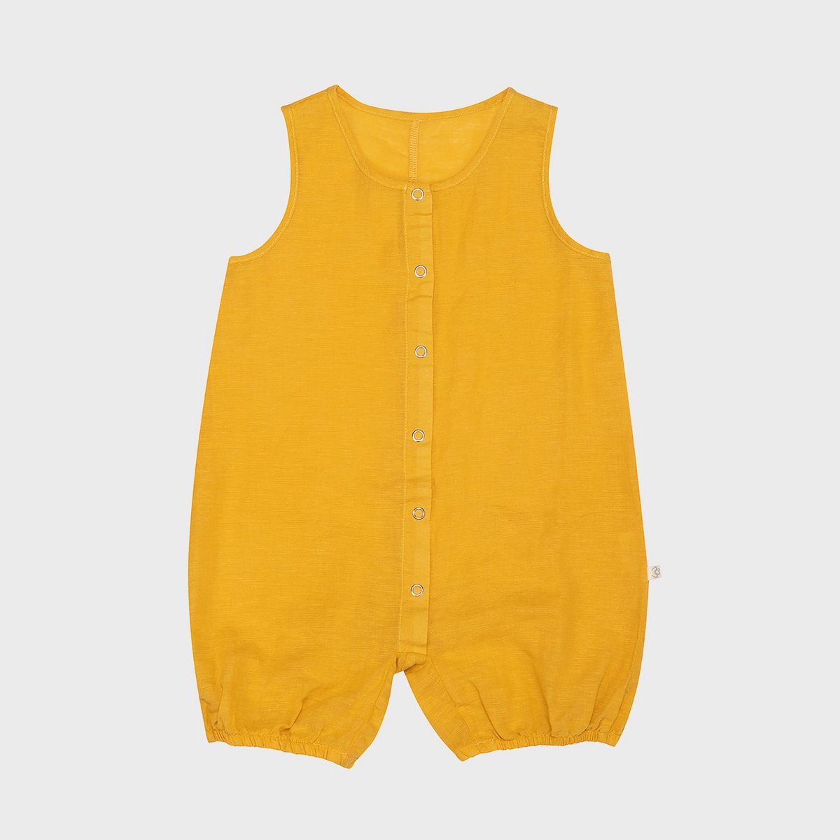OrganicEra biologische hennep baby romper, mosterd