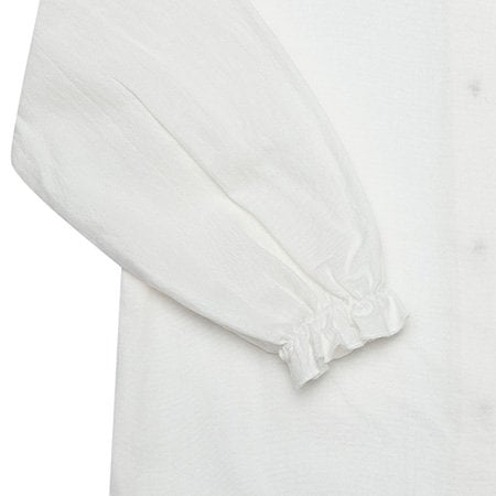 OrganicEra biologische Vual babymeisjesblouse, wit