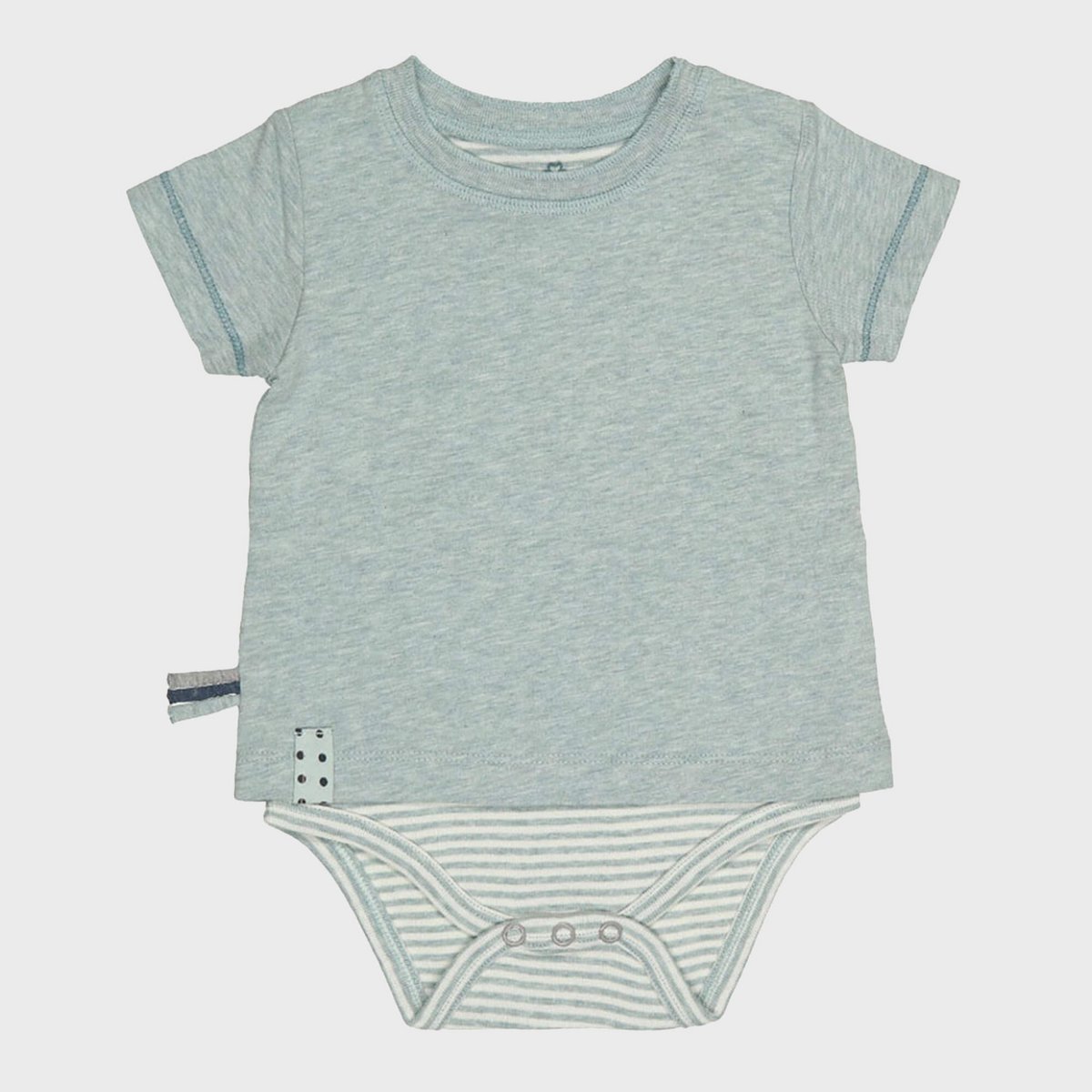 OrganicEra Biologisch Baby S/S T-shirt Body, Aqua