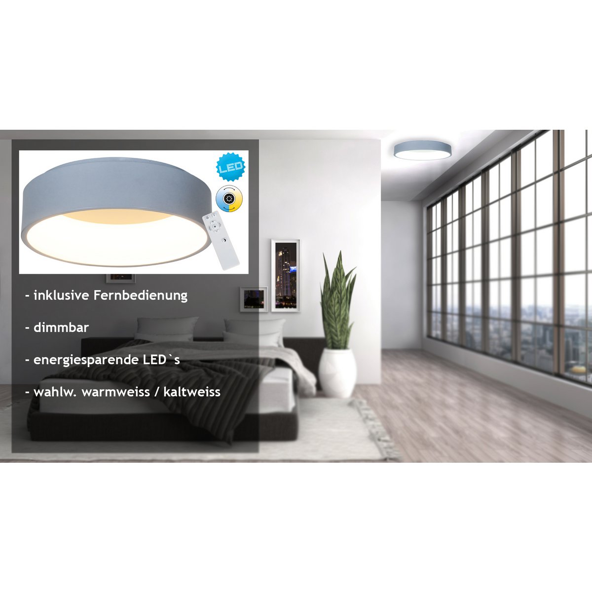 LED plafondlamp "Carla" d:45cm