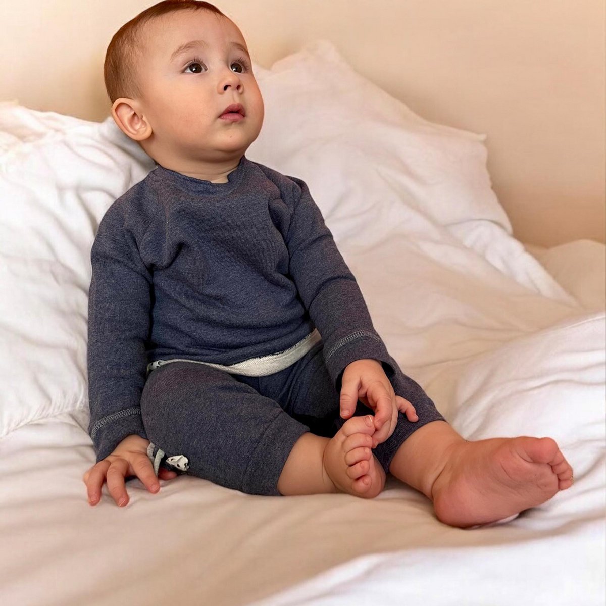 OrganicEra Biologisch babysweater, Indigo