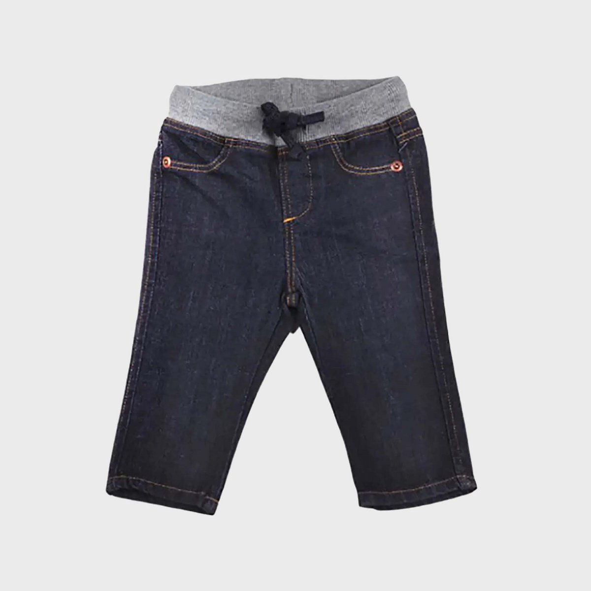 OrganicEra, biologisch denim babybroekje met ribtaille