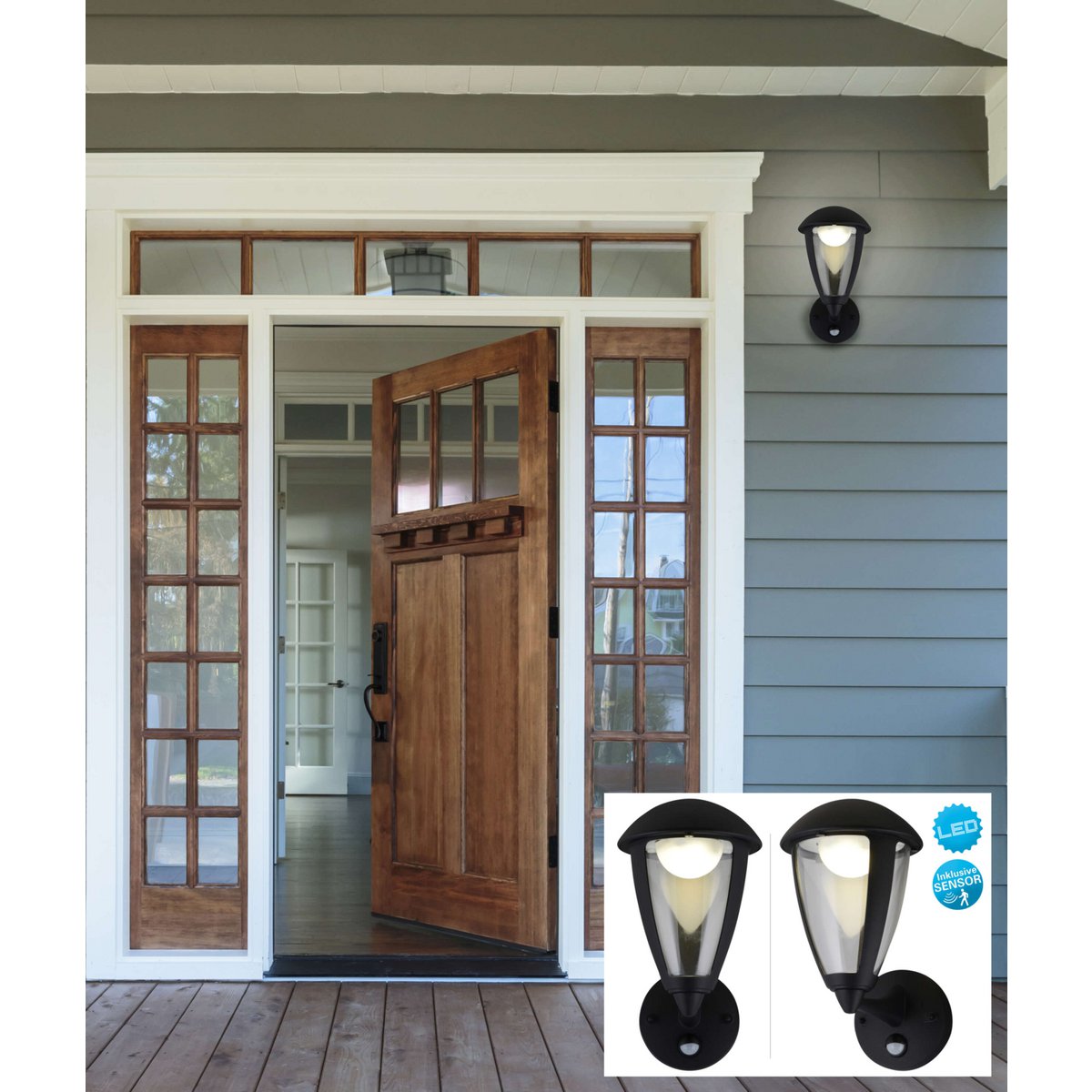 LED buiten wandlamp "Clint"