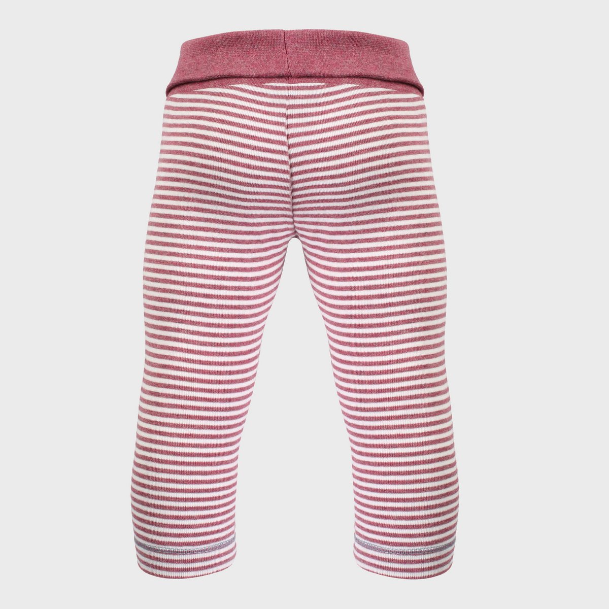 OrganicEra biologische babylegging, bordeaux - ecru gestreept