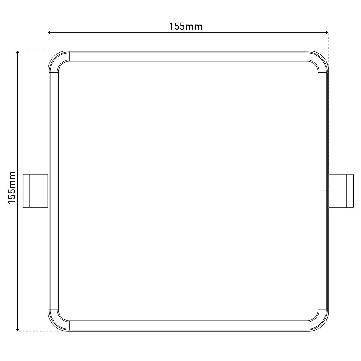 LED Inbouwlamp L/B: 15,5 cm dimbare "Suma"