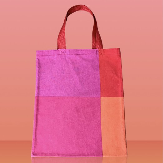 Luna -Leena Bag Kids Tara - rood/roze/oranje - gerecycled katoen - handgemaakt in Nepal