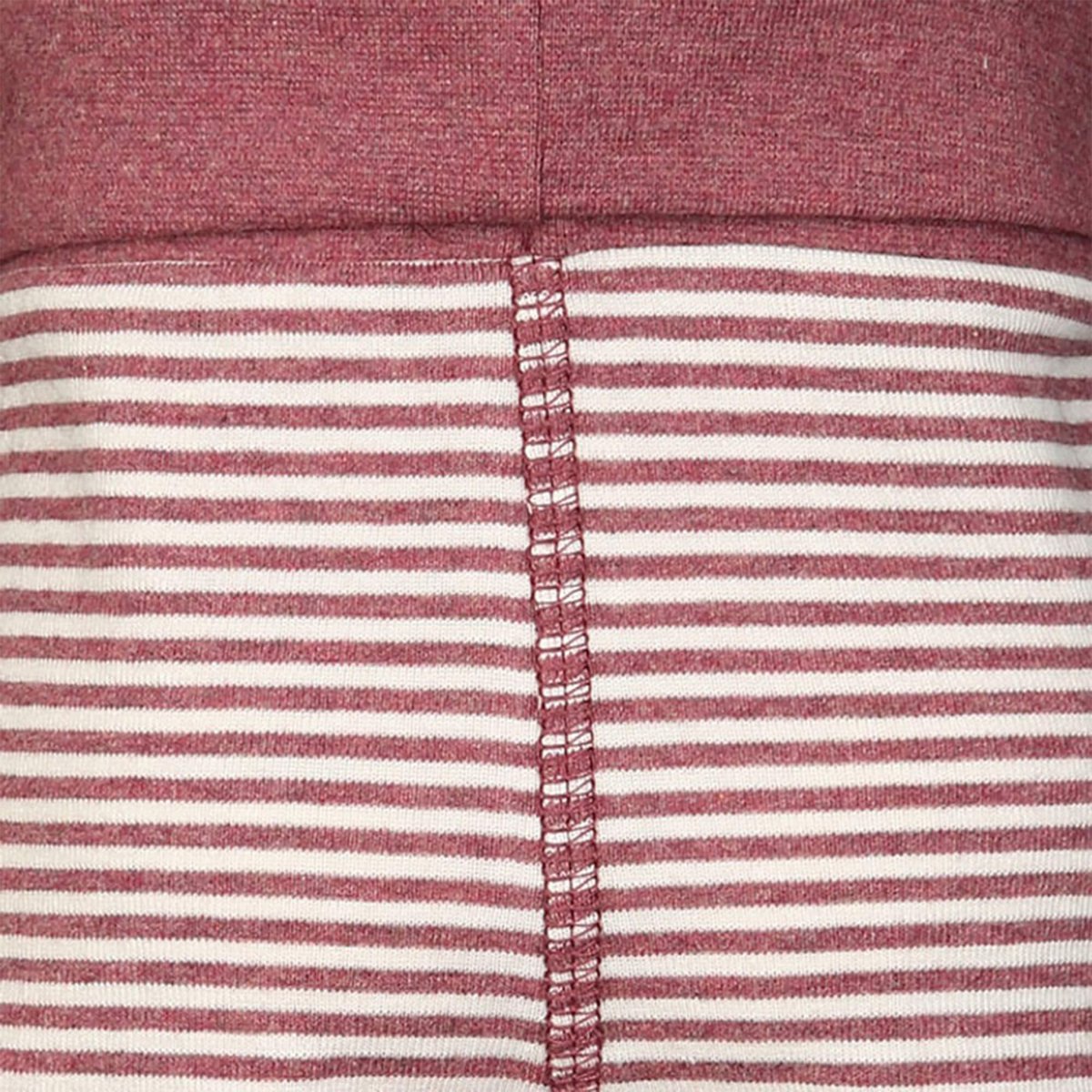 OrganicEra biologische babyshort, bordeaux gestreept