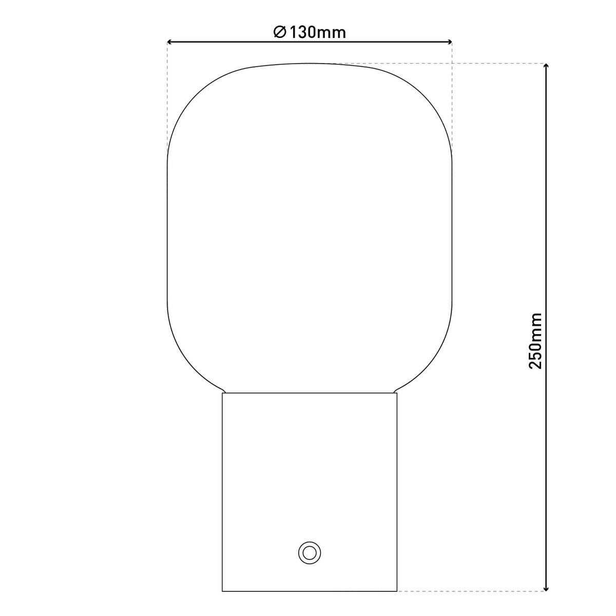 Draadloos tafellicht "Albero" decoratief tafellicht gemaakt van messing gekleurd metaal en glas met stevig ingebouwde LED's, dimbaar met aanraaksensor, 25 cm hoog