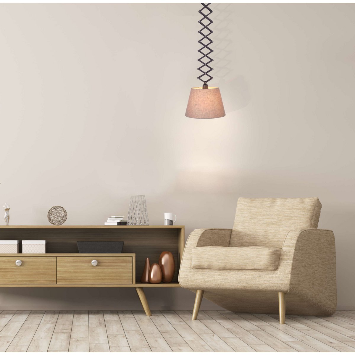 Shear hanger lamp "Adrienne" Max.