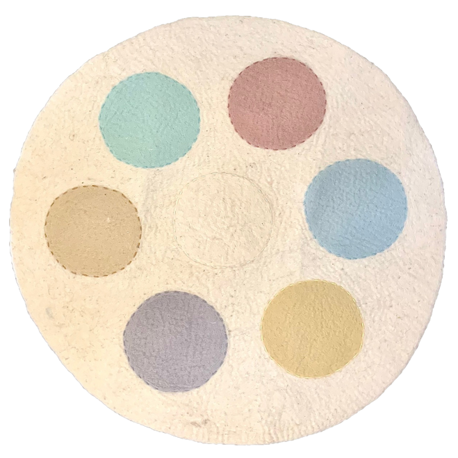 Circles Mat 70cm Pastel