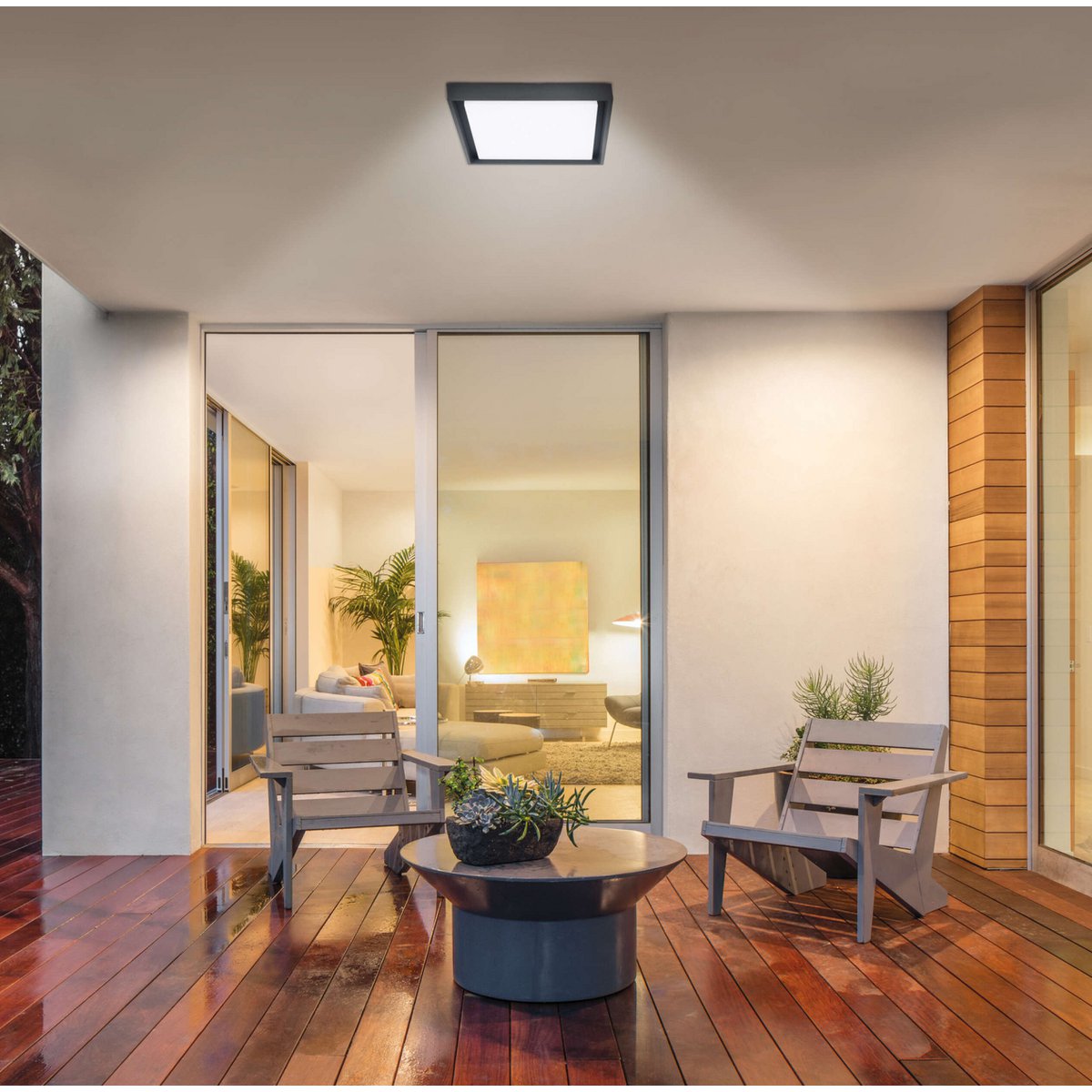 LED Buiten plafondlicht IP54 "MIO" S: 34 cm