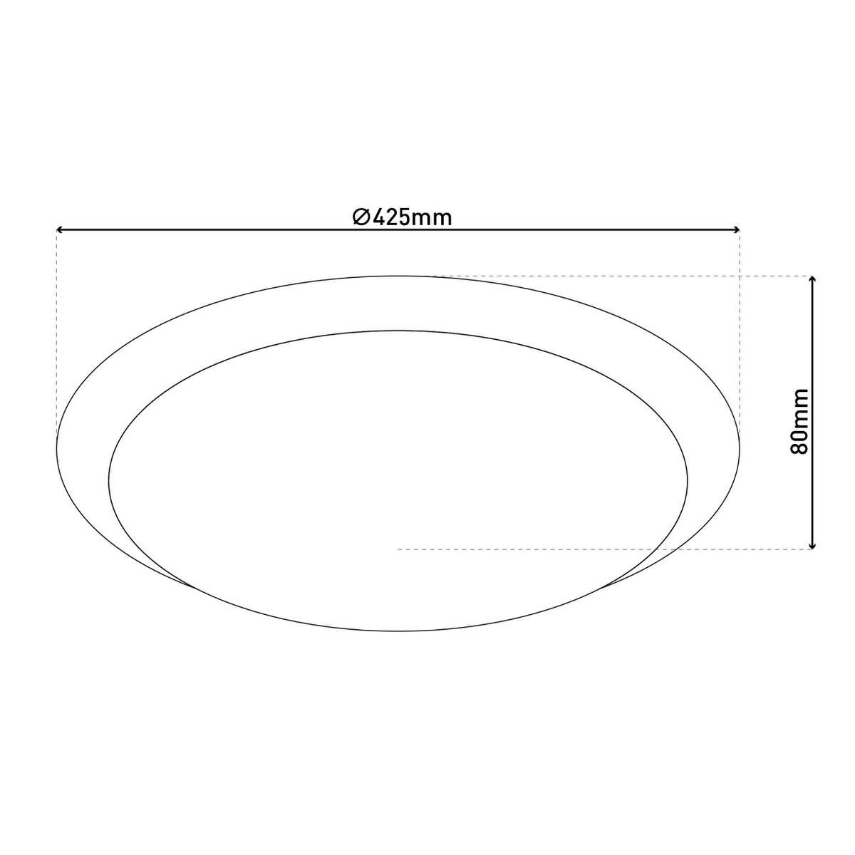 LED plafondlamp "Turin" d: 42,5cm