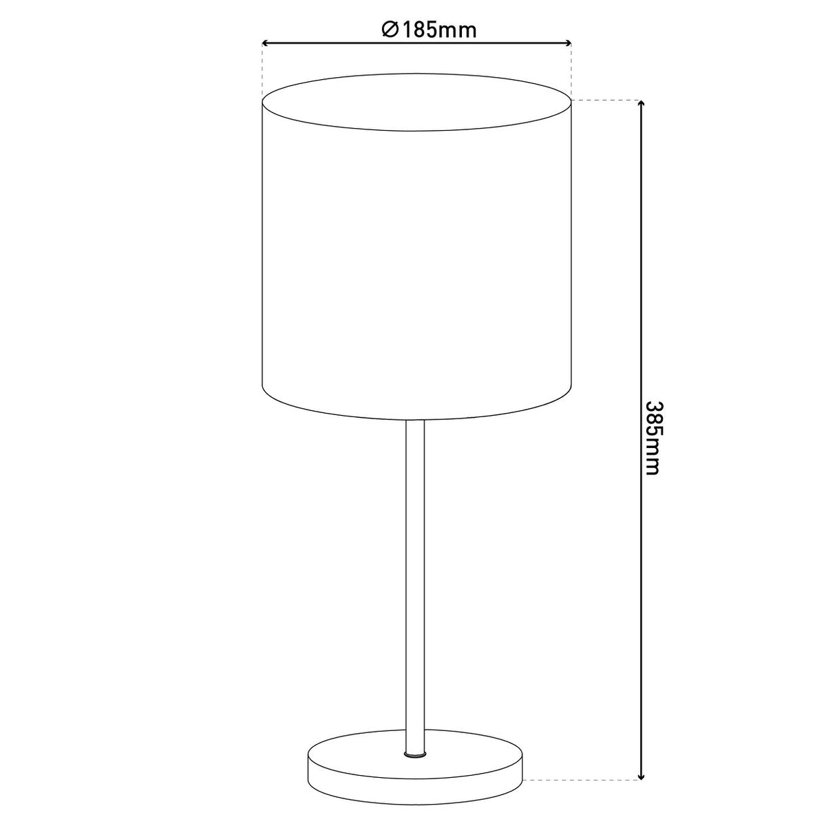 Tafellamp "New York", klassieke metalen tafellamp met tekstbladen in wit, met E27 -aansluiting, 38,5 cm hoog, perfect voor woonkamer, eetkamer, gang en kantoor