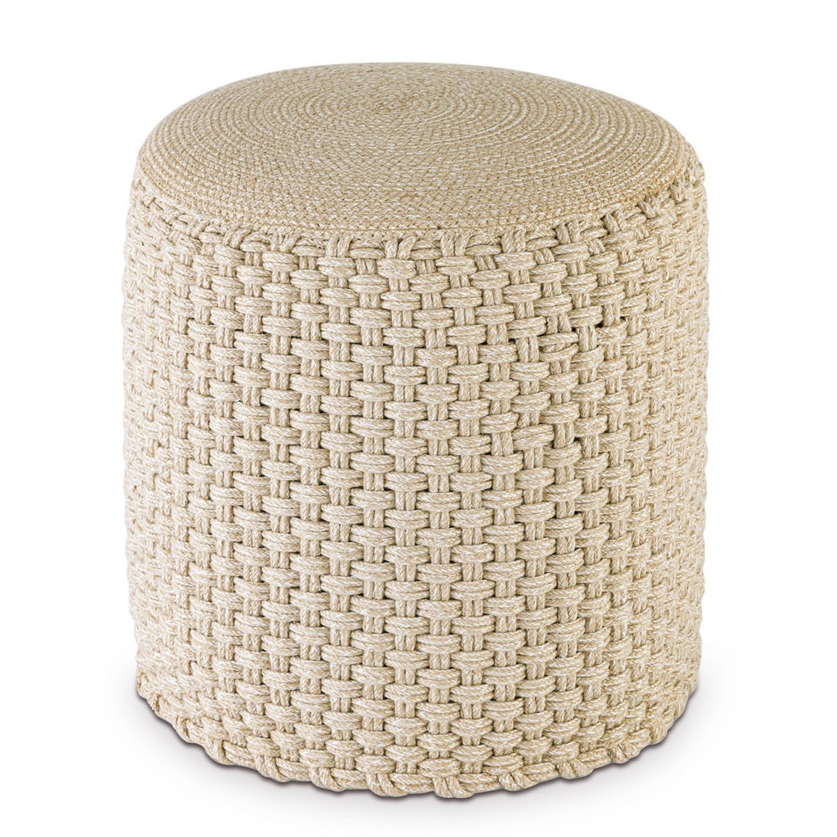 Krukken merino pouf outdoor Ø40 h45 cm stoel pouf kan worden vervuld