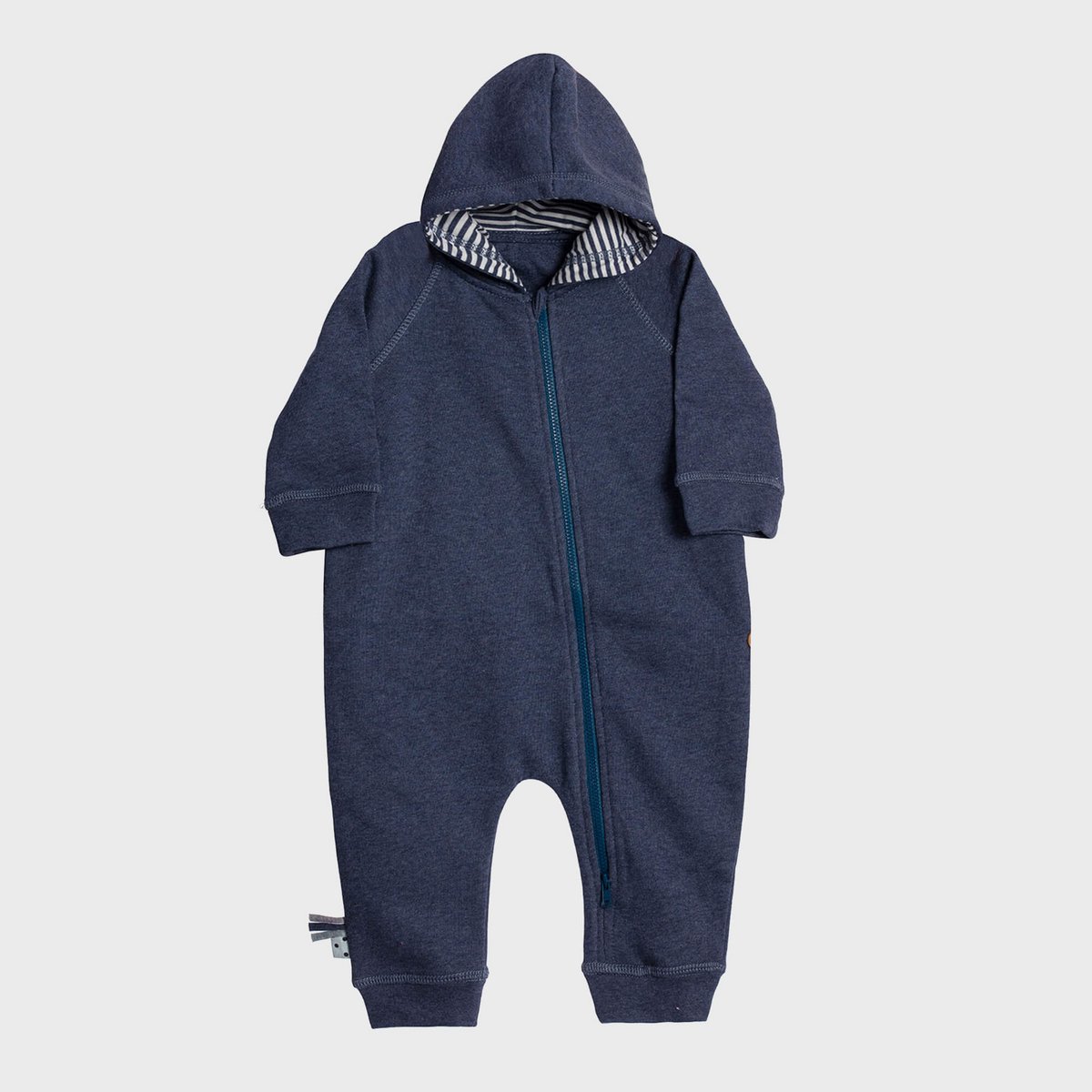 OrganicEra Biologische baby-jumpsuit met ritssluiting, indigo