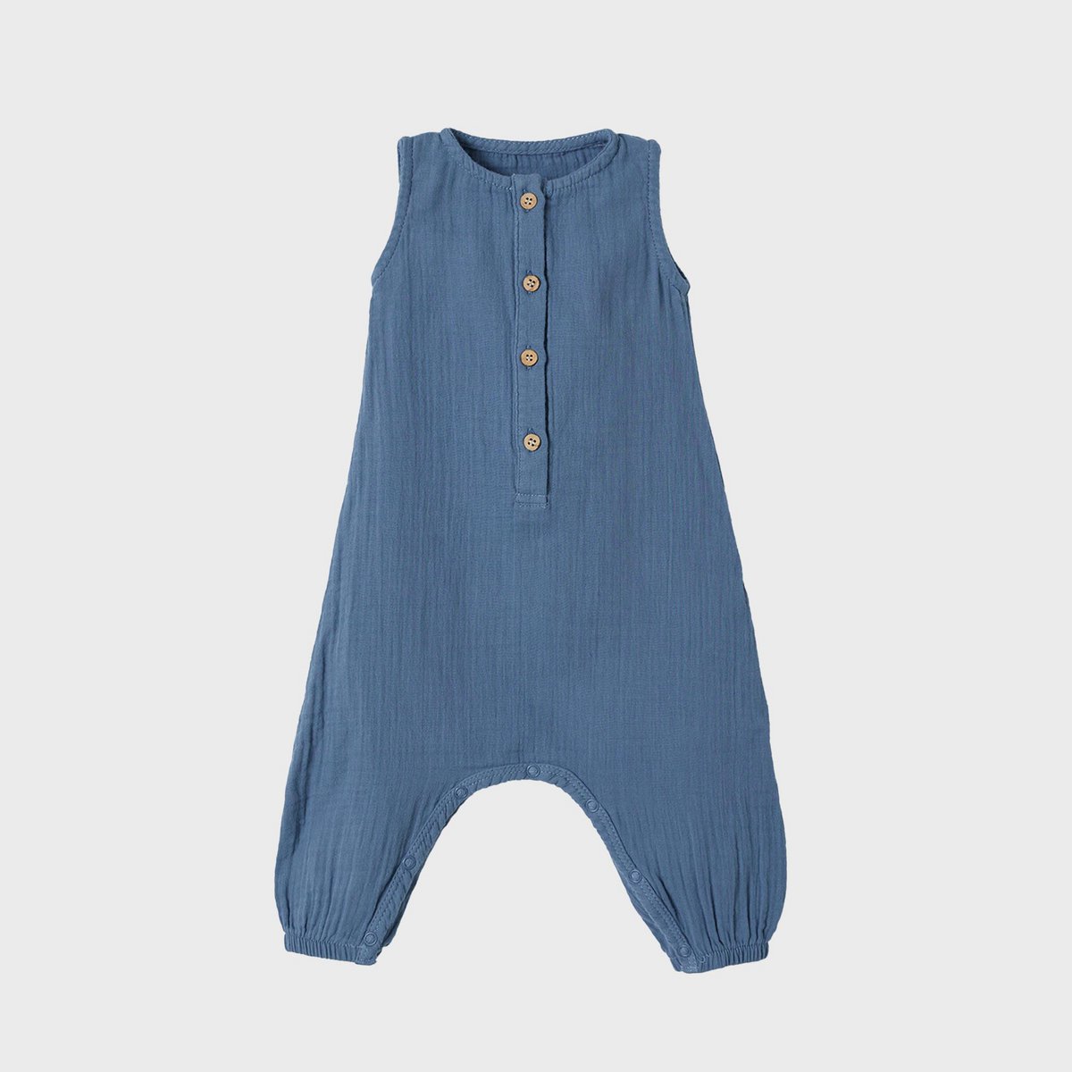 OrganicEra biologische mousseline overall, indigo