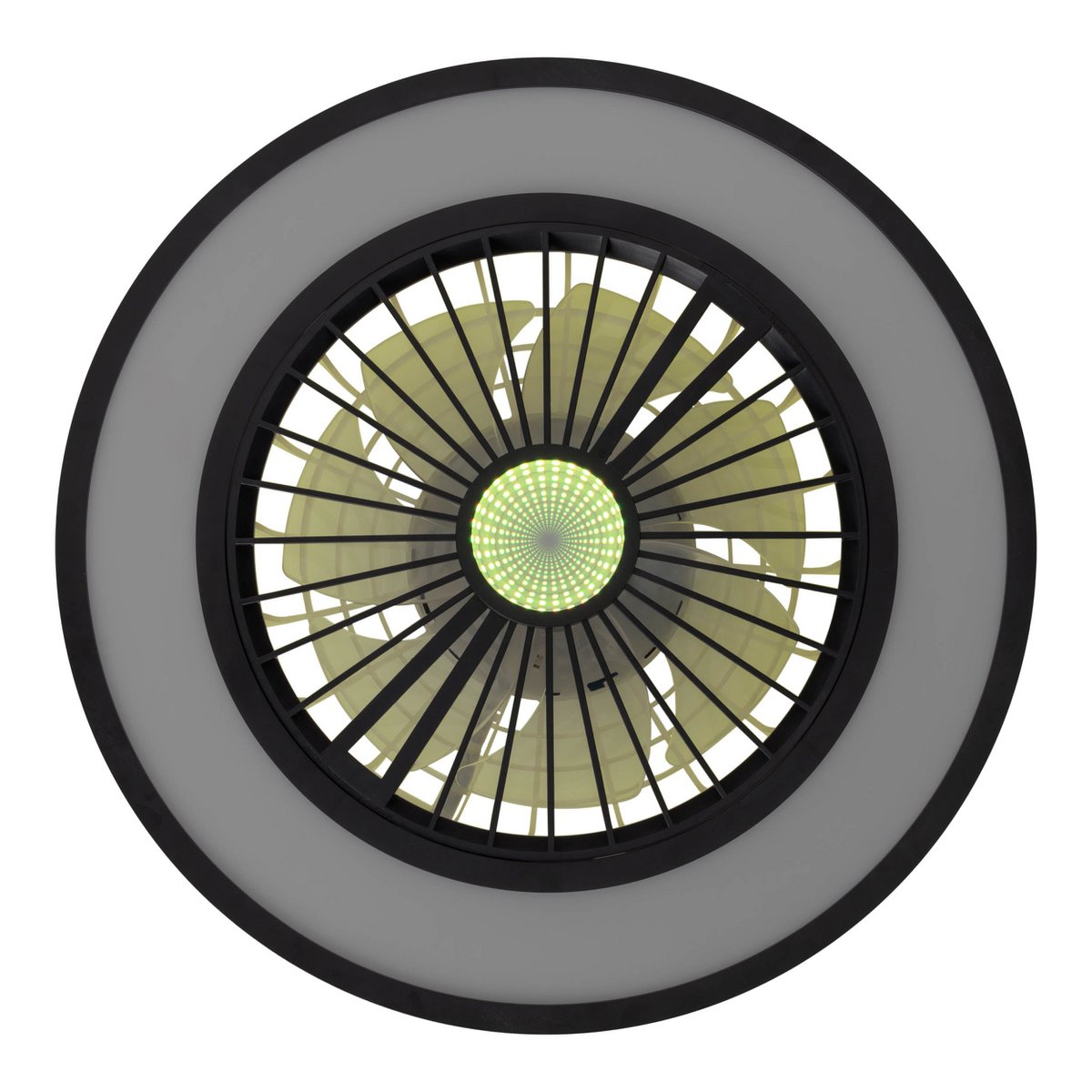 LED -plafondlichten + ventilator "arrioso" Ø 54 cm, gemaakt van metaal en plastic, met veel functies