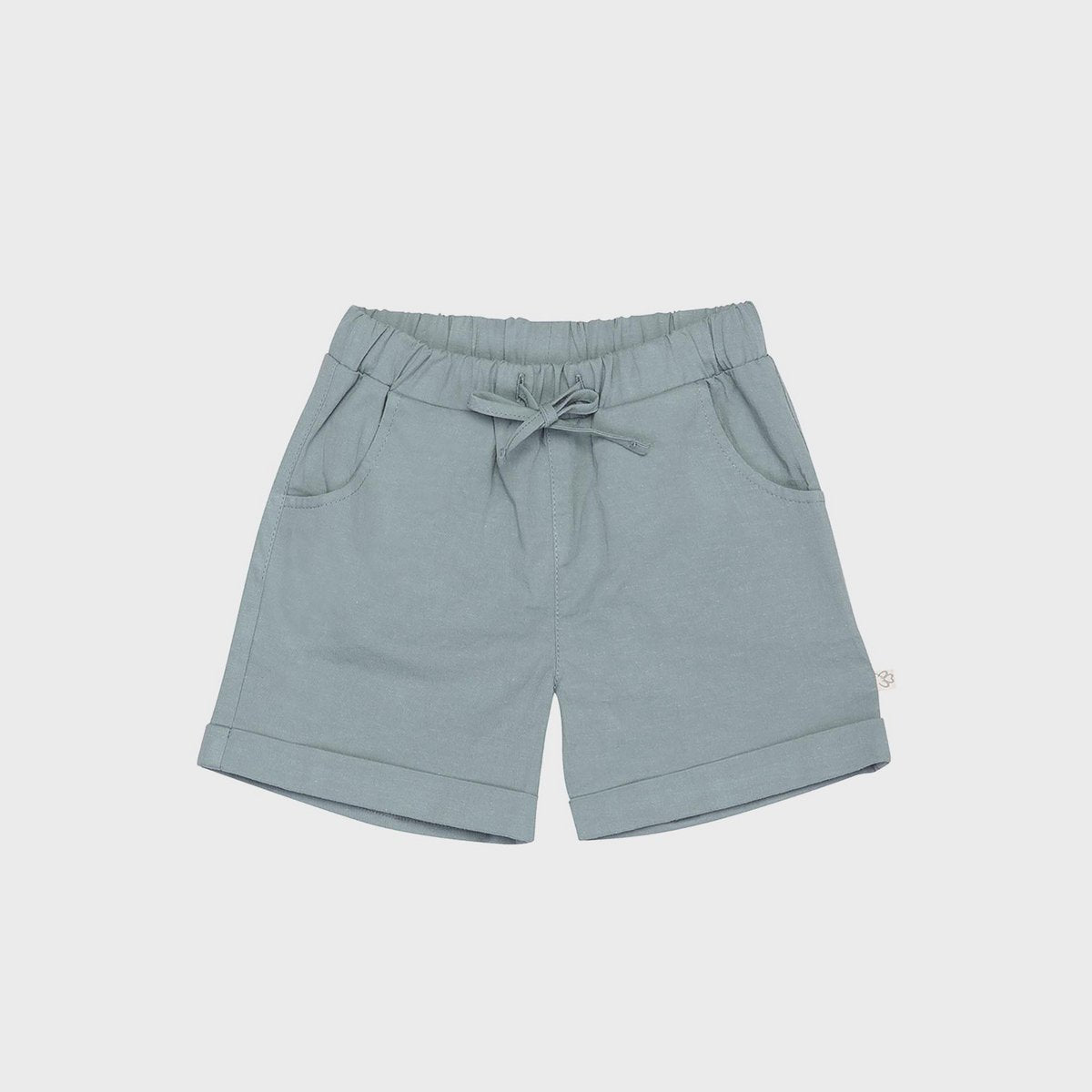 OrganicEra biologische gabardine short, blauw
