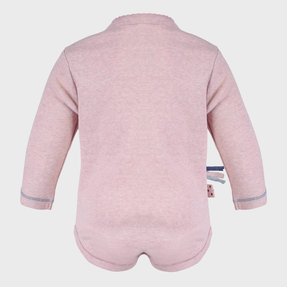 OrganicEra biologische babyrompertje met lange mouwen, roze