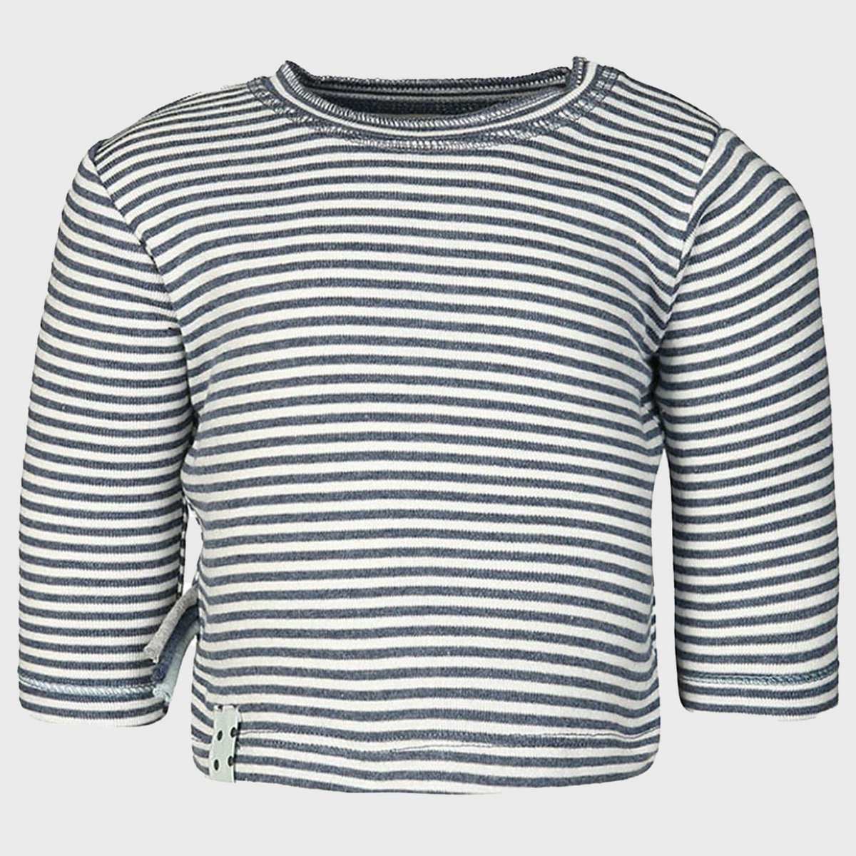 OrganicEra biologische baby-l/s-t-shirt, indigo gestreept