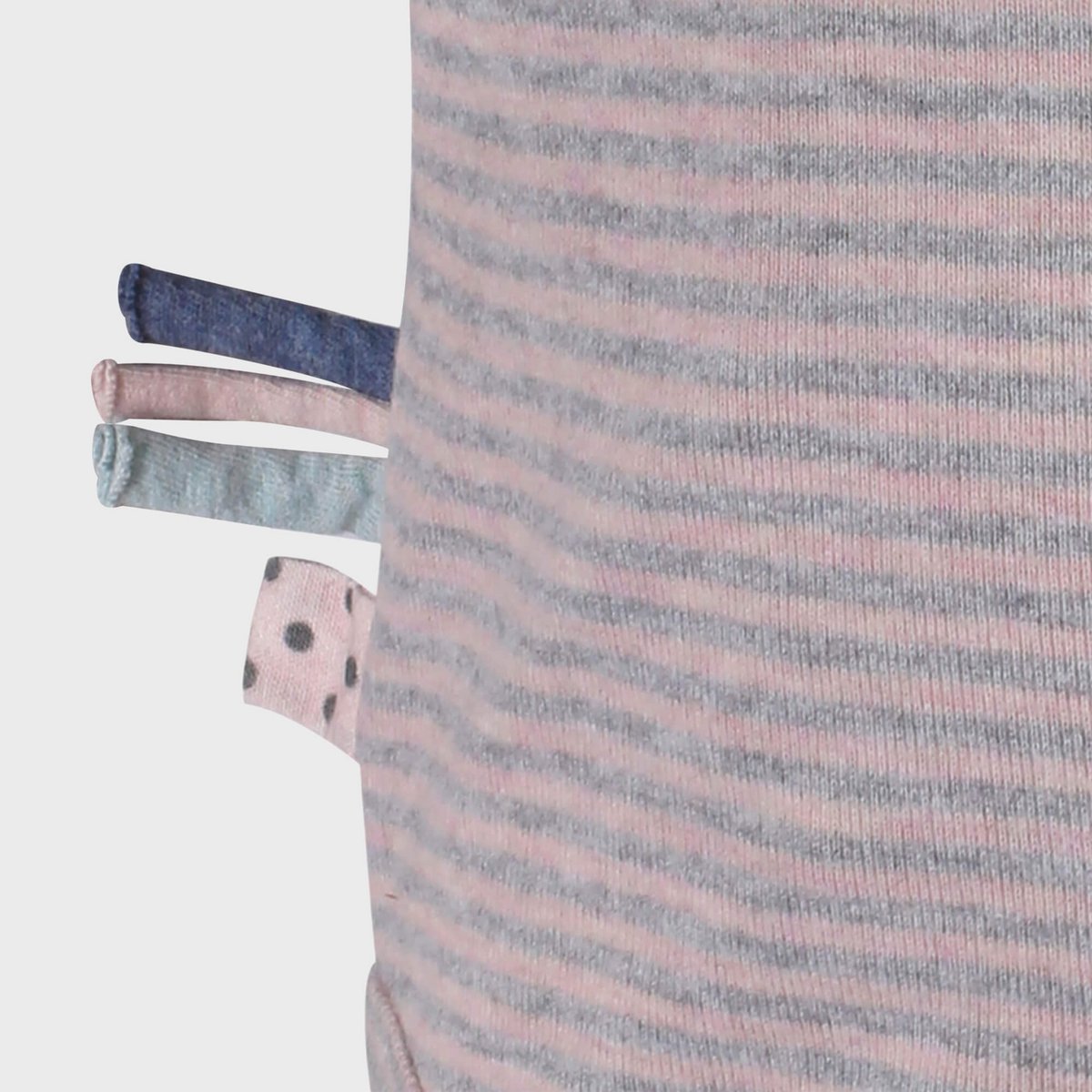 OrganicEra Organic Baby L/S Kimono body, roze gestreept