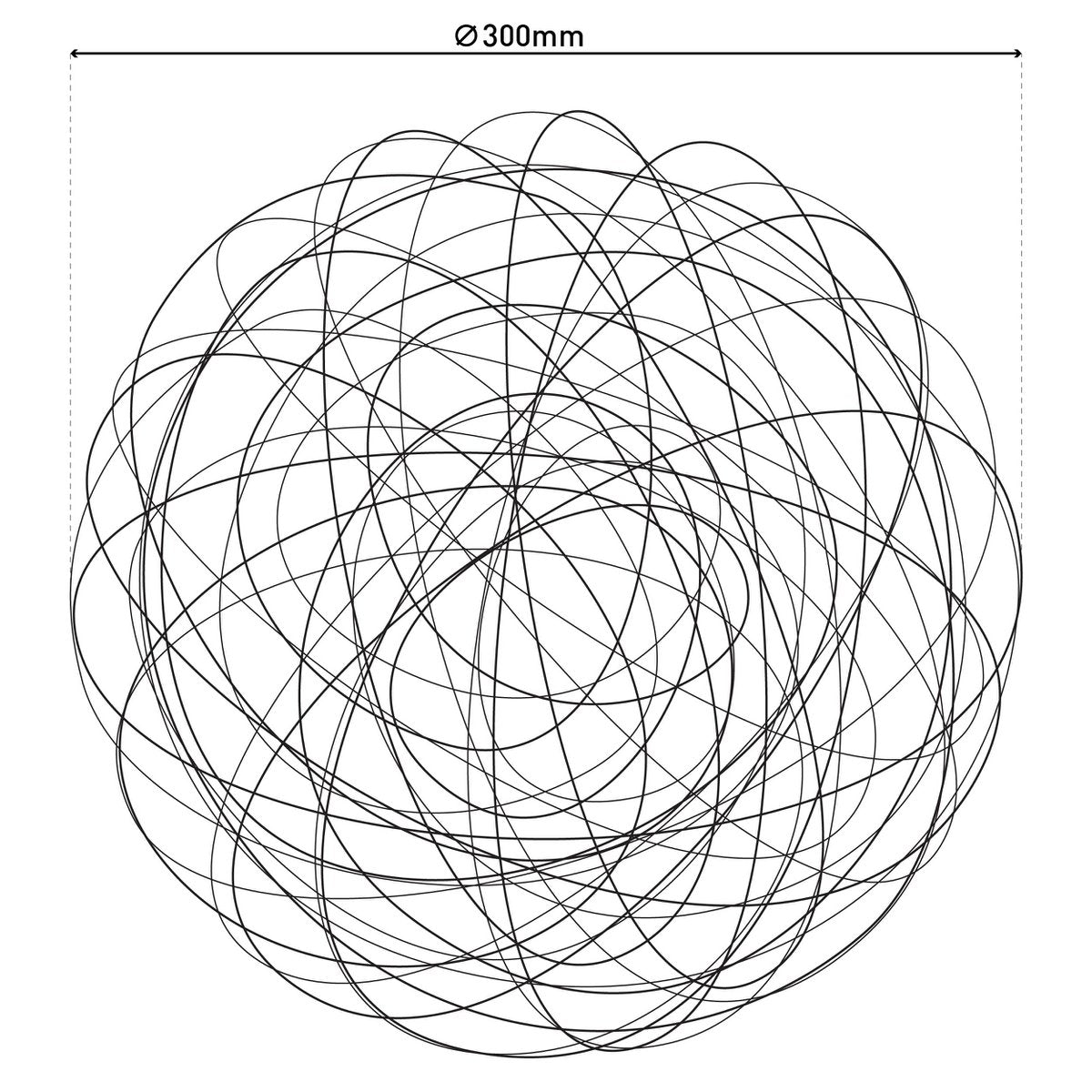 LED Outer Ball "Mistle" Ø 50 cm, voor buiten, vloerlamp - metaal - aluminium - met geïntegreerde LED - Decoratie buiten