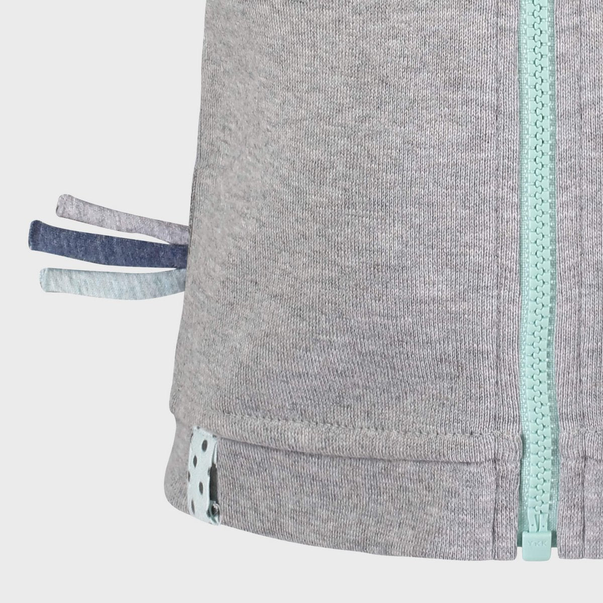 OrganicEra biologisch babyjack met capuchon, grijs