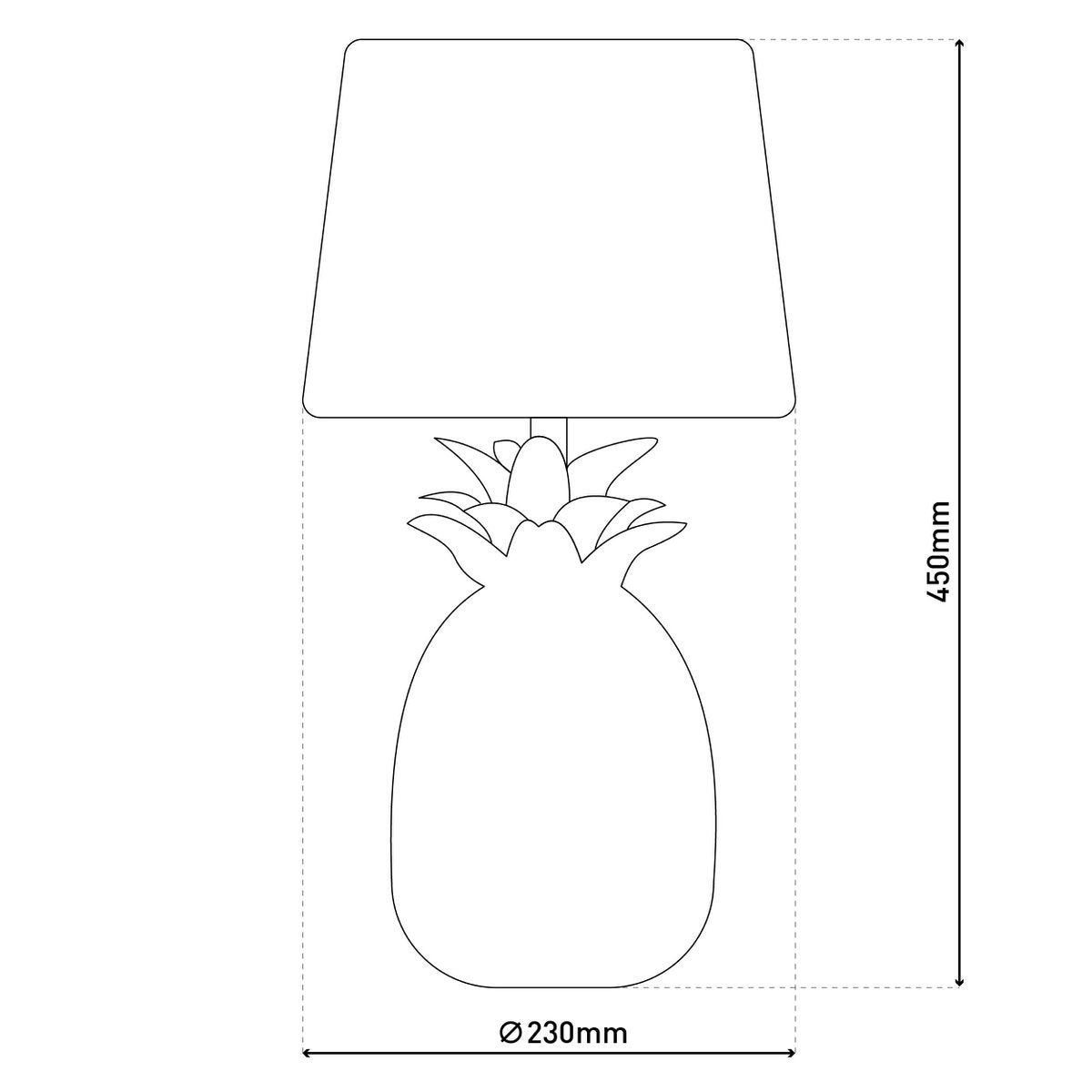 Keramisch tafellicht "ananas", keramische tafellamp met zilverkleurig glazuur en wit stofscherm, met E14-aansluiting, voor eetkamer, woonkamer, gang of kantoor, taflamp 45 cm hoog