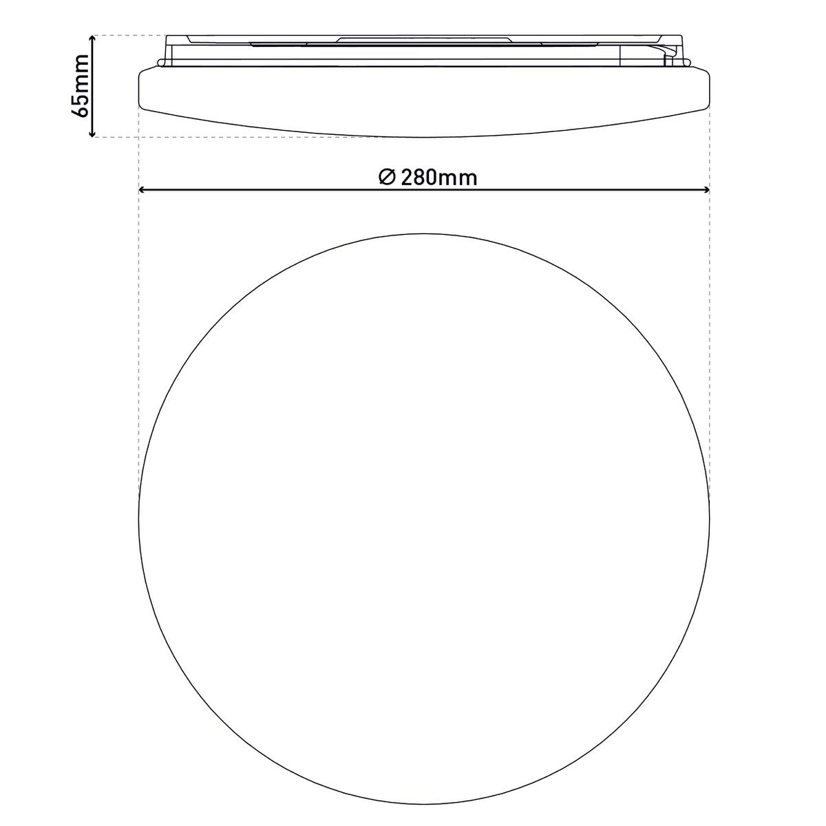 LED -plafondlamp "tempe" met kristaleffect en bewegingsdetector