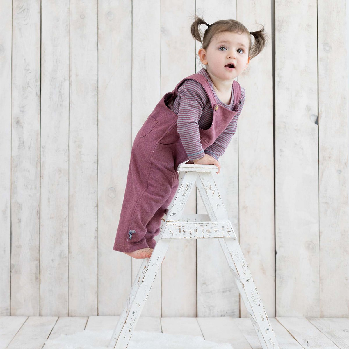 OrganicEra Biologische babybroek, bordeaux