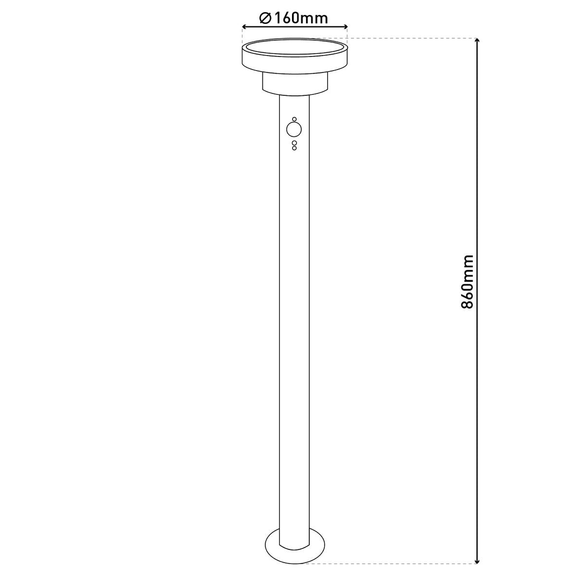Led Solar Standing Lamp "Nora" met Earth Skeer, voor buiten, metaal en plastic aarde spies in het zwart, met geïntegreerde LED