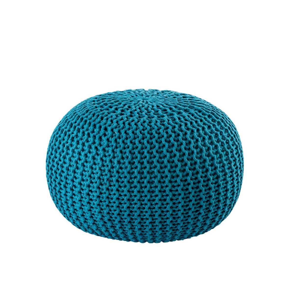 Pouf premium Ø45cm stoel kruk breien pouf in terras pool tuin duurzaam