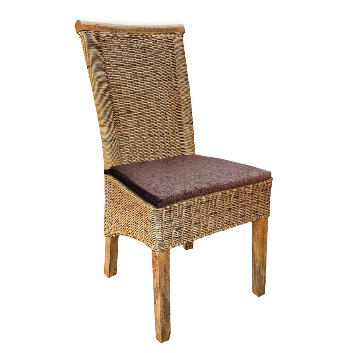 Rotan stoel eetkamerstoel tabacco Perth rieten stoel rotan stoel duurzaam