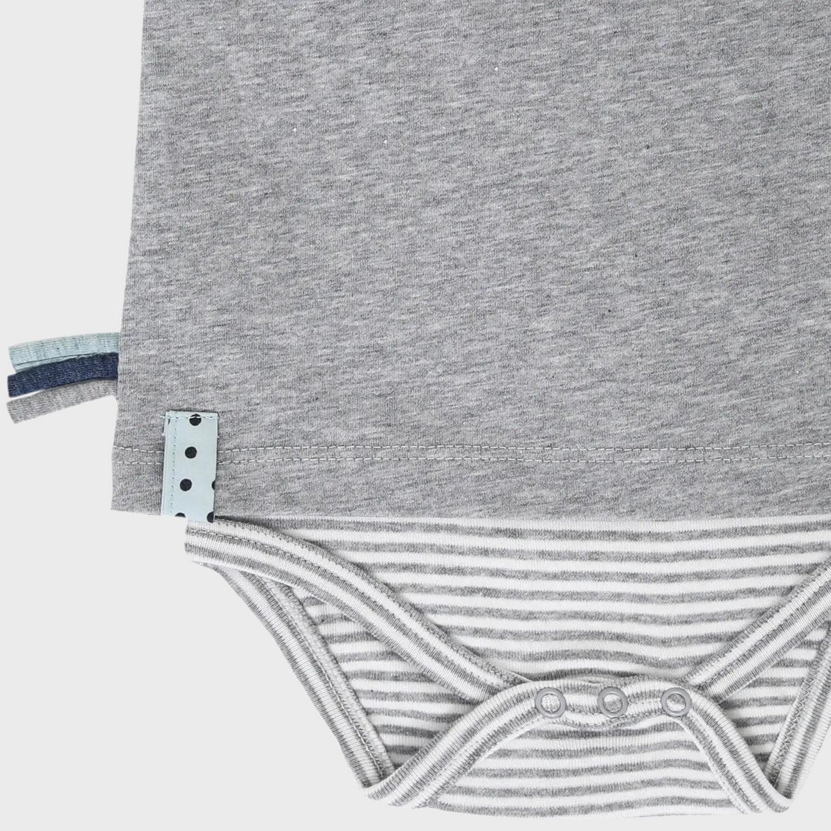 OrganicEra Biologische baby L/S T-shirt body, grijs