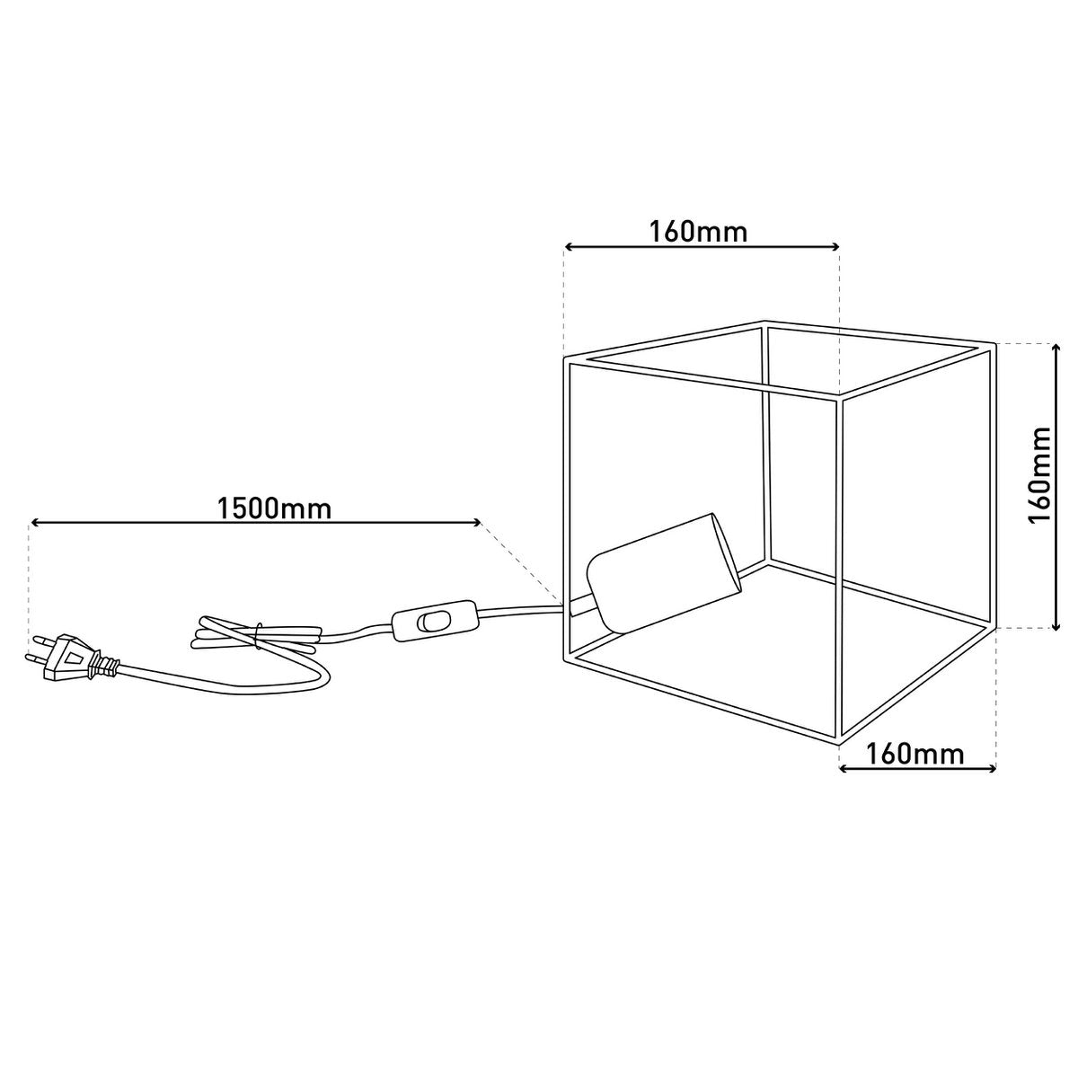Tafellamp "Canto", tafellamp gemaakt van zwart en goud, E27-Socket-versie, voor eetkamer, woonkamer, gang, kantoor of als een bedlamp, 16 cm hoog