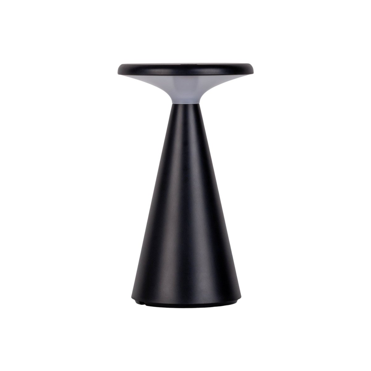 Zonne -batterijlampje "Palu" voor buiten en binnen, gemaakt van plastic in zwart, 20 cm hoog