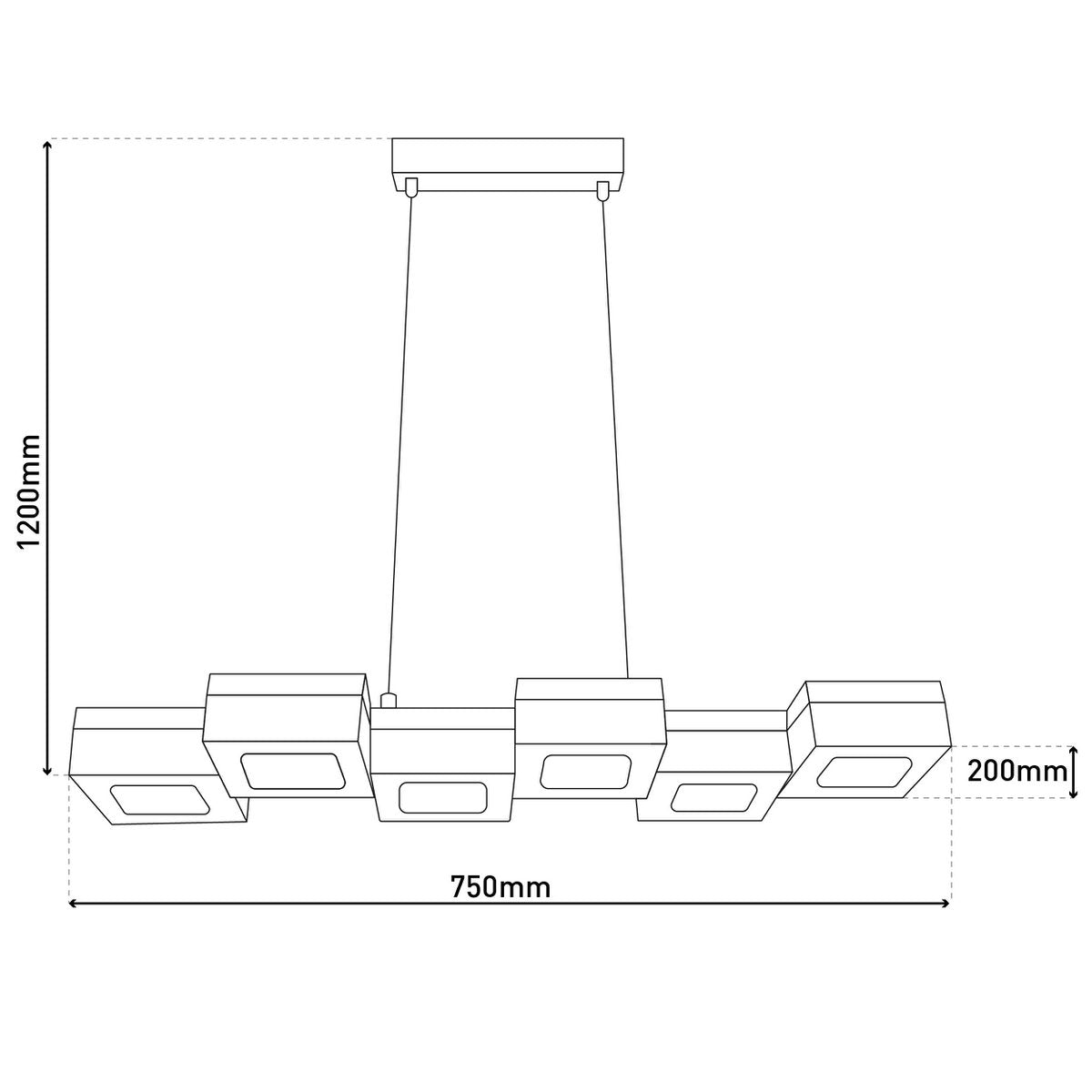 LED hanglamp "Moggi"