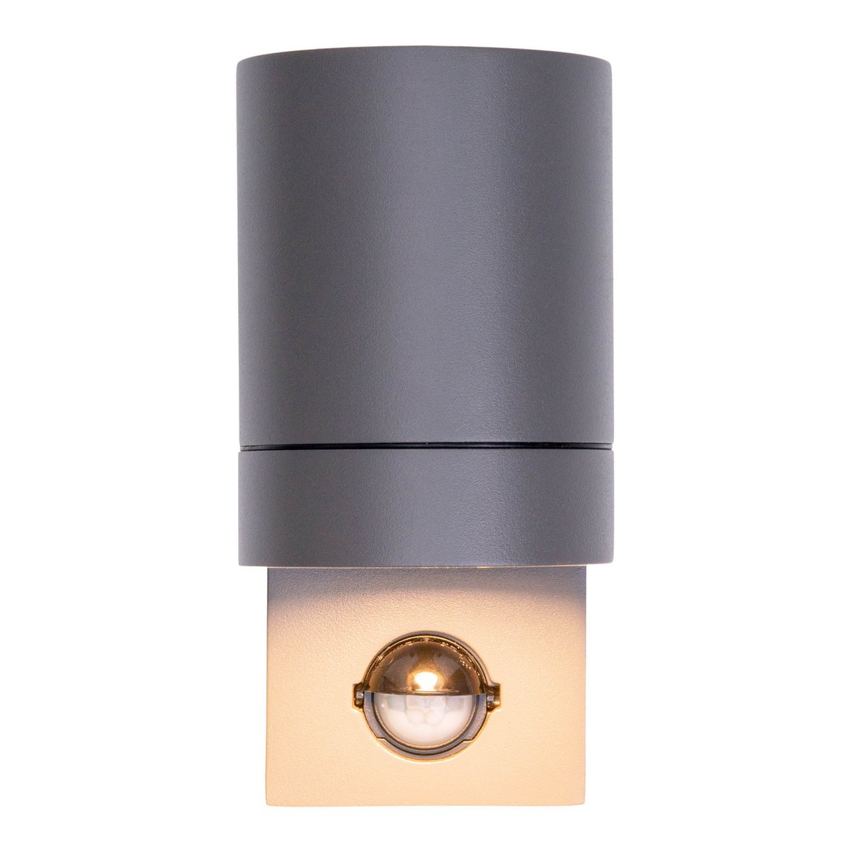 Buiten Wall Lamp "Romb" met bewegingsdetector, antraciet -gekleurd aluminium, timer, veranderbare lamp, 7 x 12,5 x 16,4 cm