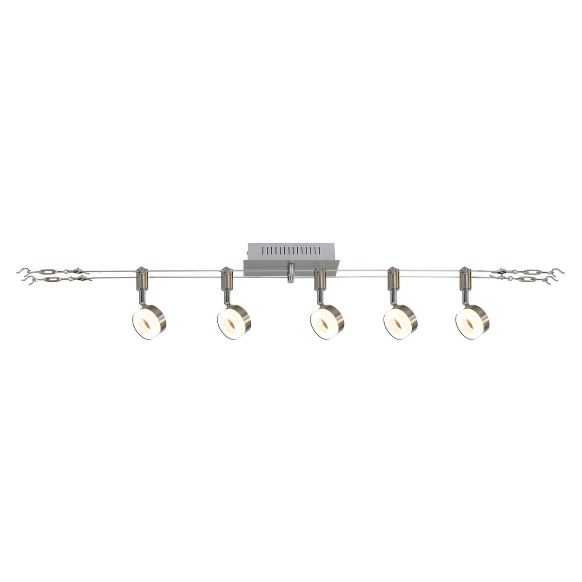 LED-touwsysteem "Tony" gemaakt van metaal en plastic, staal leeg, met stevig ingebouwde LED's, 5 meter