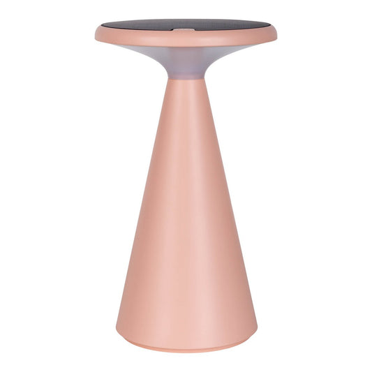 Zonne -batterijlamp "Palu" voor buiten en binnen, gemaakt van plastic in roze, 20 cm hoog